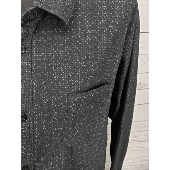 Julian & Mark Long sleeve button down‎ XXL black gray printed shirt - Picture 12 of 12